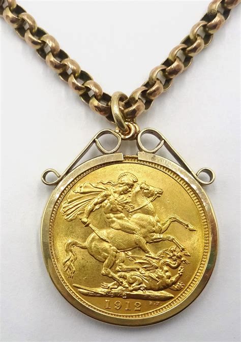 gold sovereign necklaces for sale.